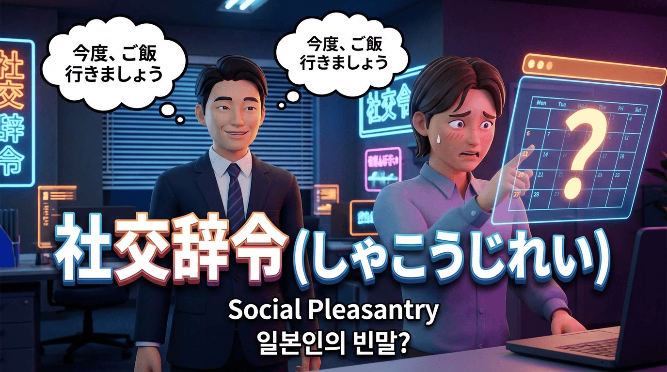 「社交辞令（しゃこうじれい）」: 일본인의 '빈말' 문화 완벽 해부