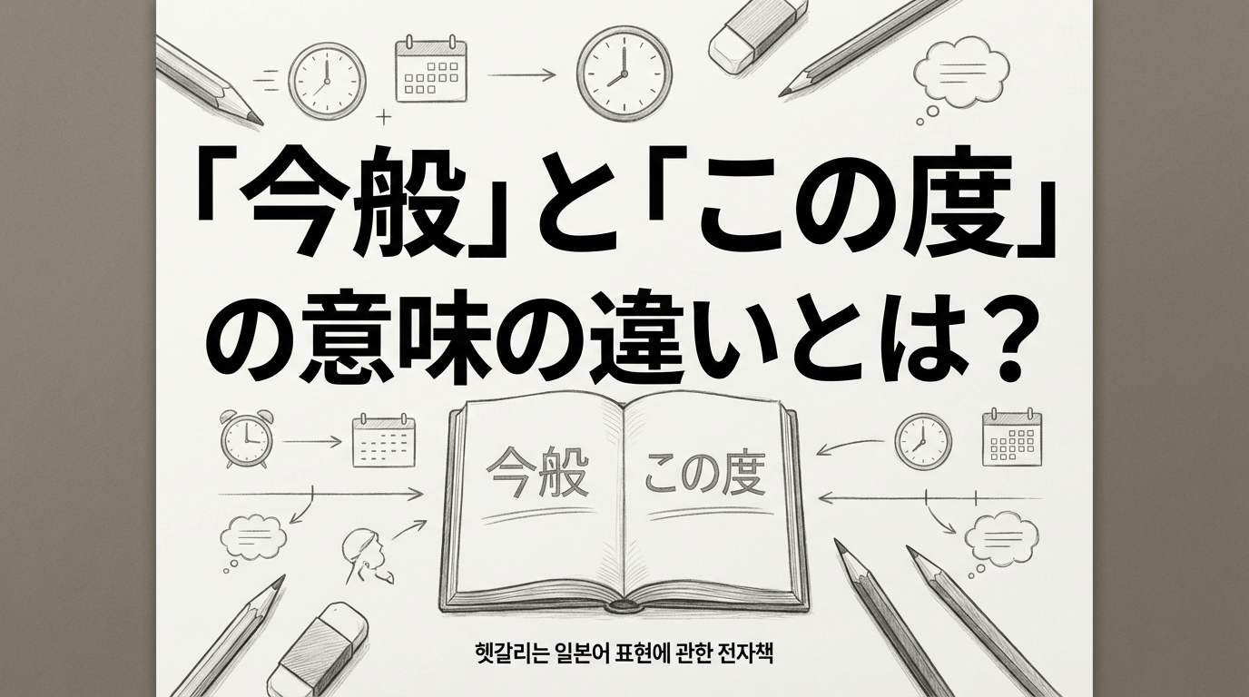 일본어 이메일 실수 줄이기: 예문으로 배우는 '今般' vs 'この度' 구분 가이드
