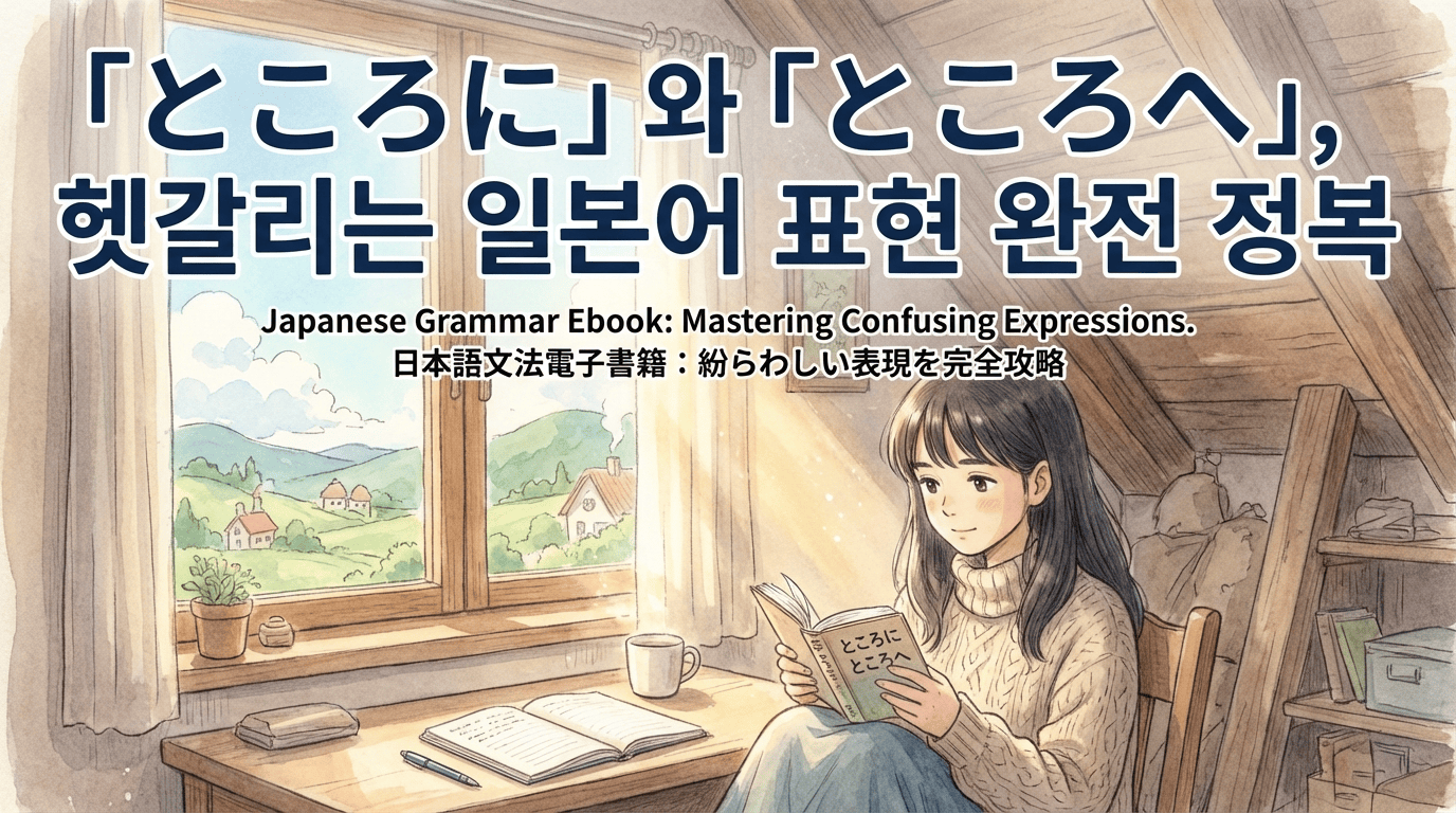일본어 뉘앙스 정복: 언제 'ところに'를 쓰고 언제 'ところへ'를 쓸까?
