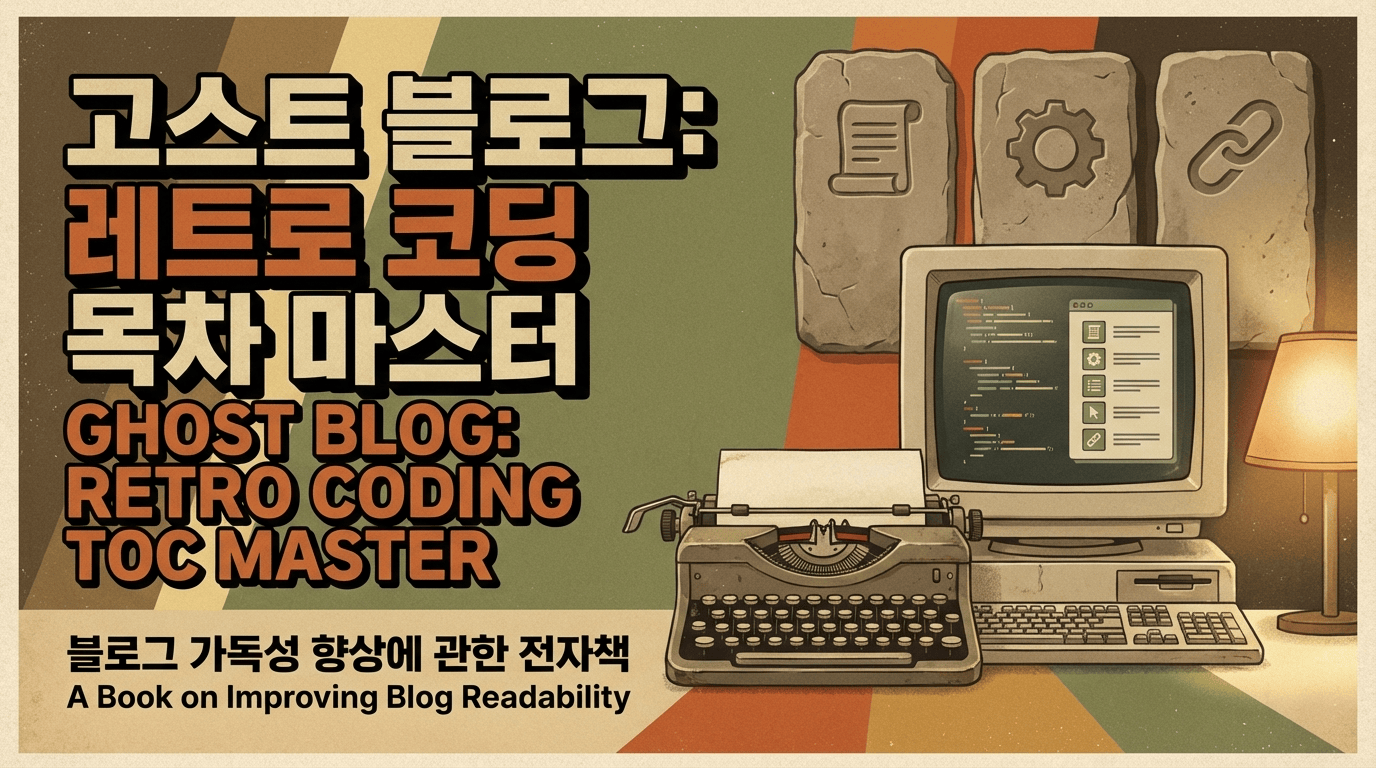 Ghost 블로그 자동 목차 코드: 플러그인 없이 가독성 높이기