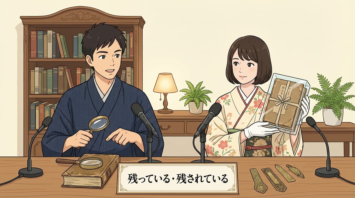 残っている vs 残されている 차이, '남아있다'의 미묘한 뉘앙스 완벽 정리