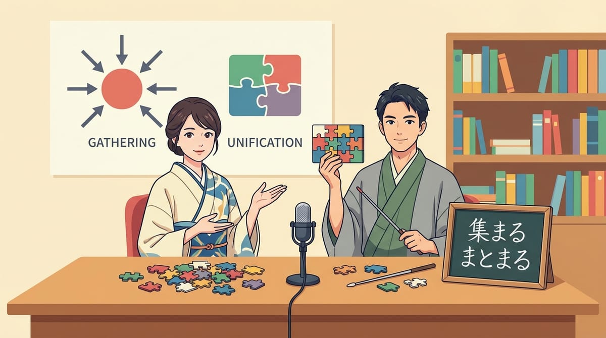 集まる vs まとまる 차이, 5분 만에 완벽 정리 (예문+퀴즈)