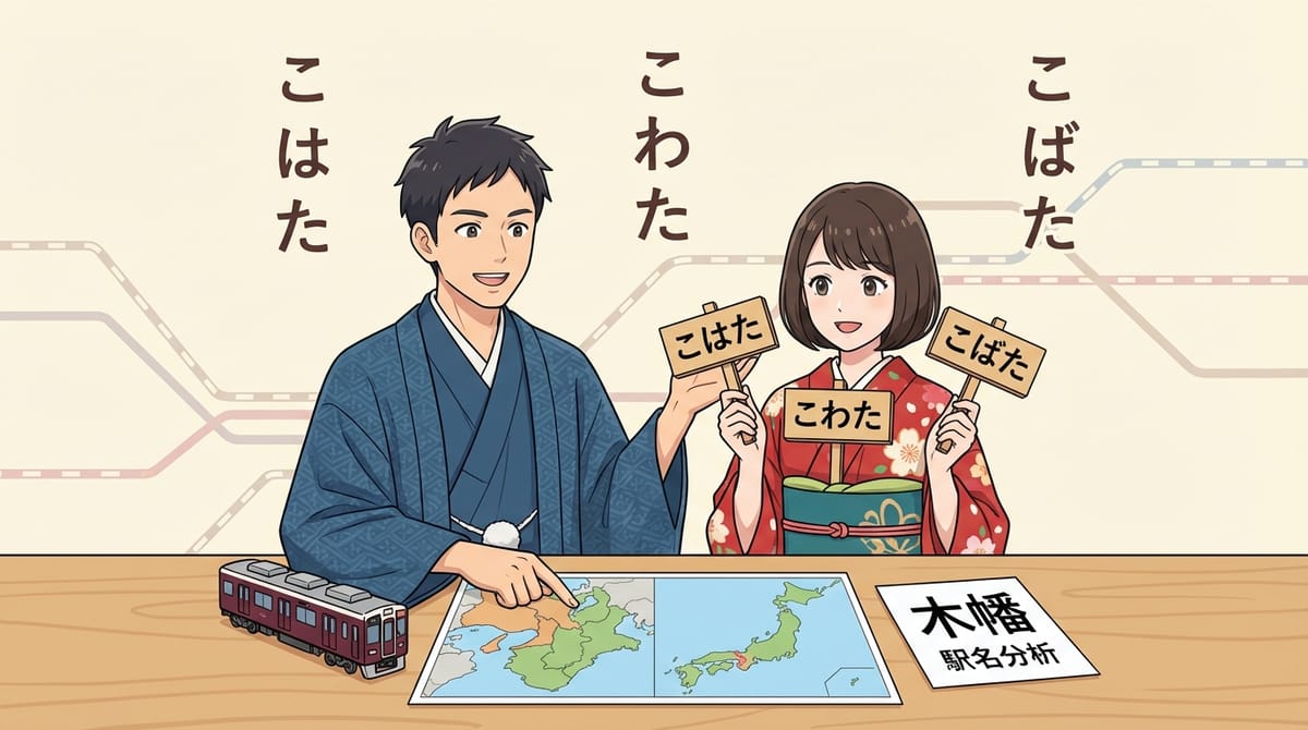 일본 지명 JR 木幡 (こはた) / 京阪 木幡 (こわた) / 兵庫県 木幡 (こばた) 완벽 정리