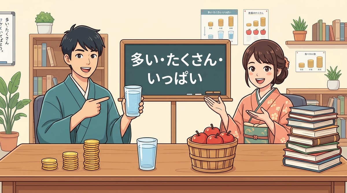 多い, たくさん, いっぱい 차이와 정확한 사용법