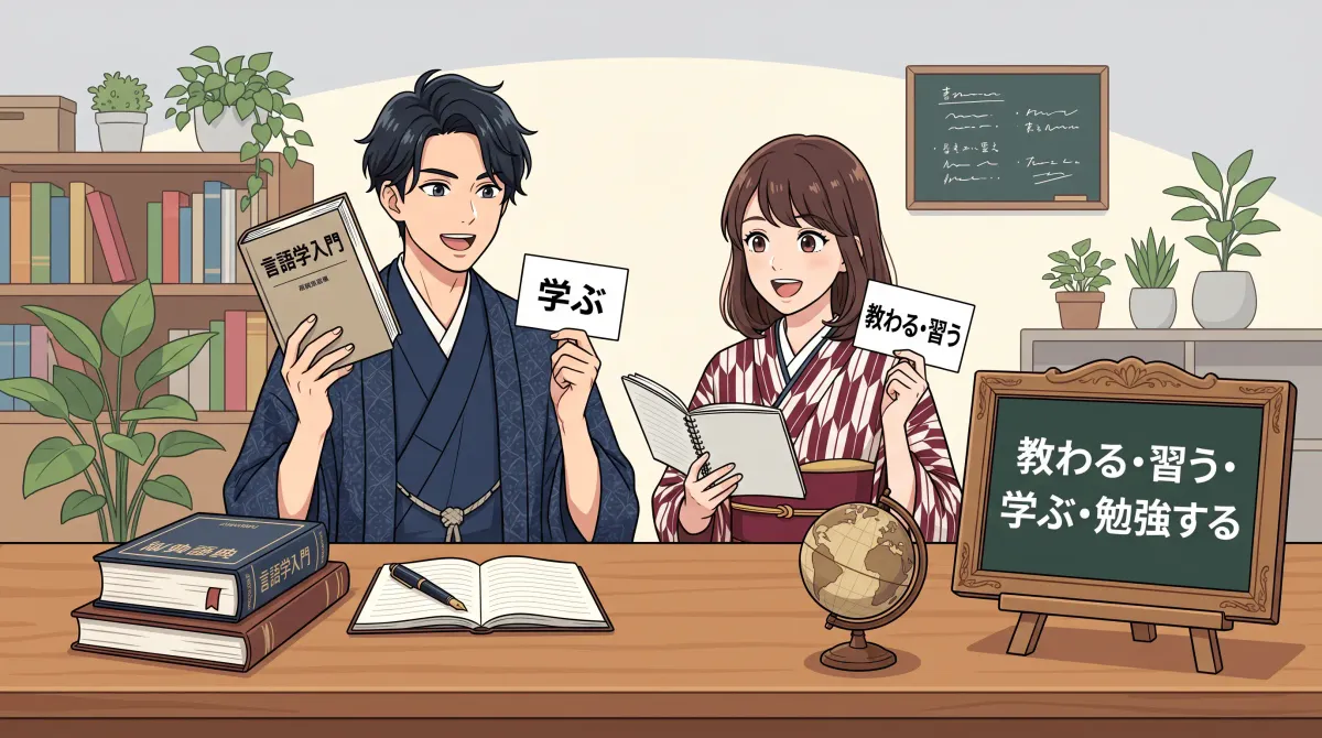 教わる 習う 学ぶ 勉強する 차이점과 정확한 사용법 (예문 포함)