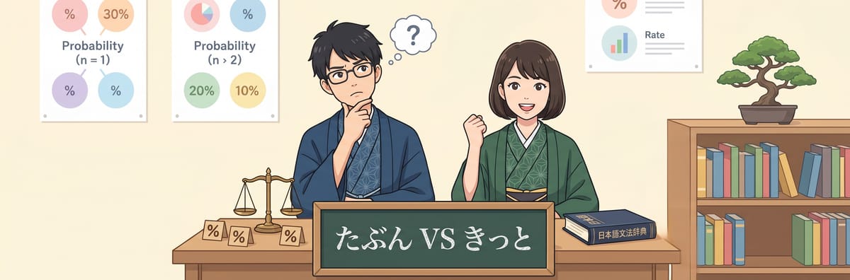 일본어 부사 たぶん きっと 차이, 뉘앙스, 활용법 완벽 비교