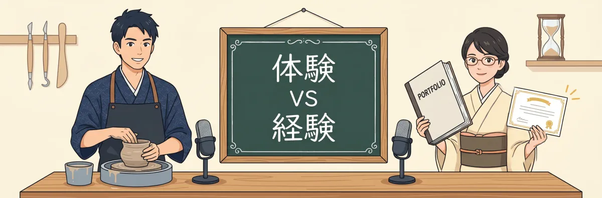 「経験」と「体験」の違い、説明できますか？