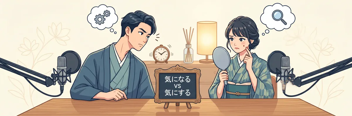 気になる vs 気にする — 헷갈리는 일본어, 한 번에 정리