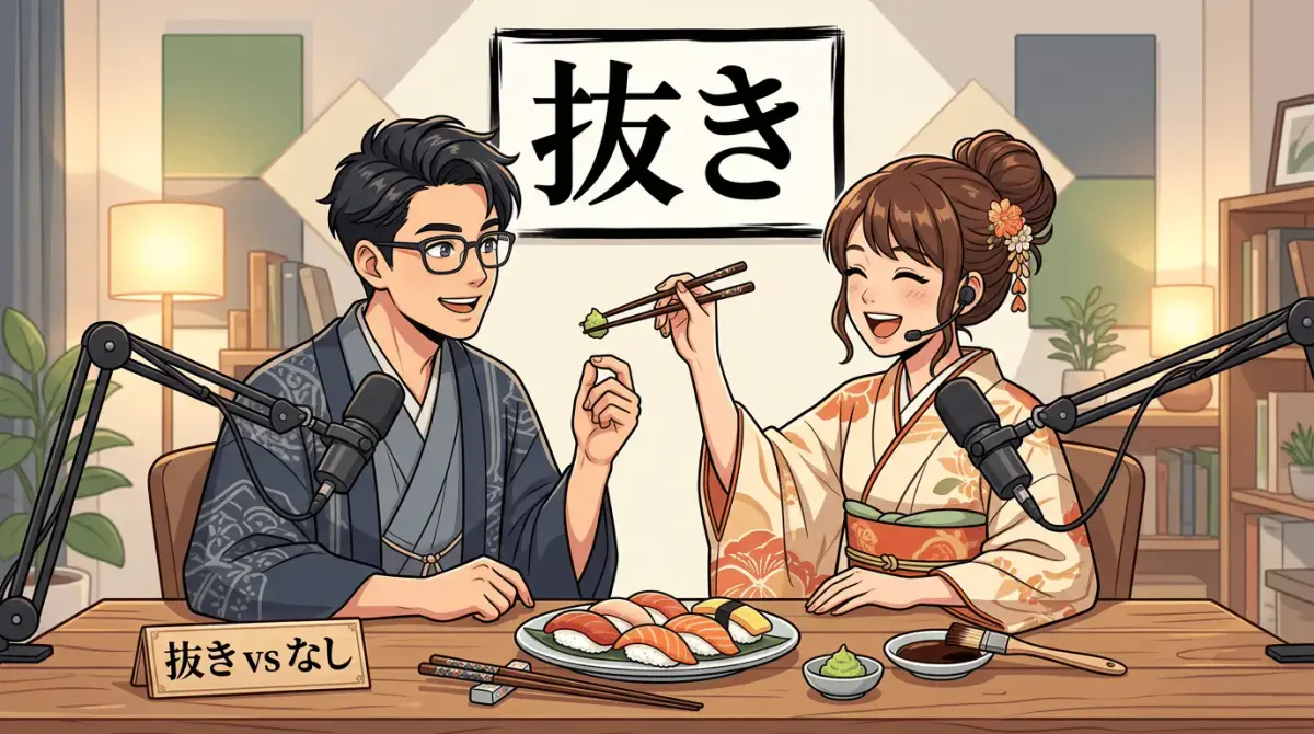 「なしで」 vs 「抜きで」— 둘 다 '없이'인데, 왜 원어민은 구분해서 쓸까요?