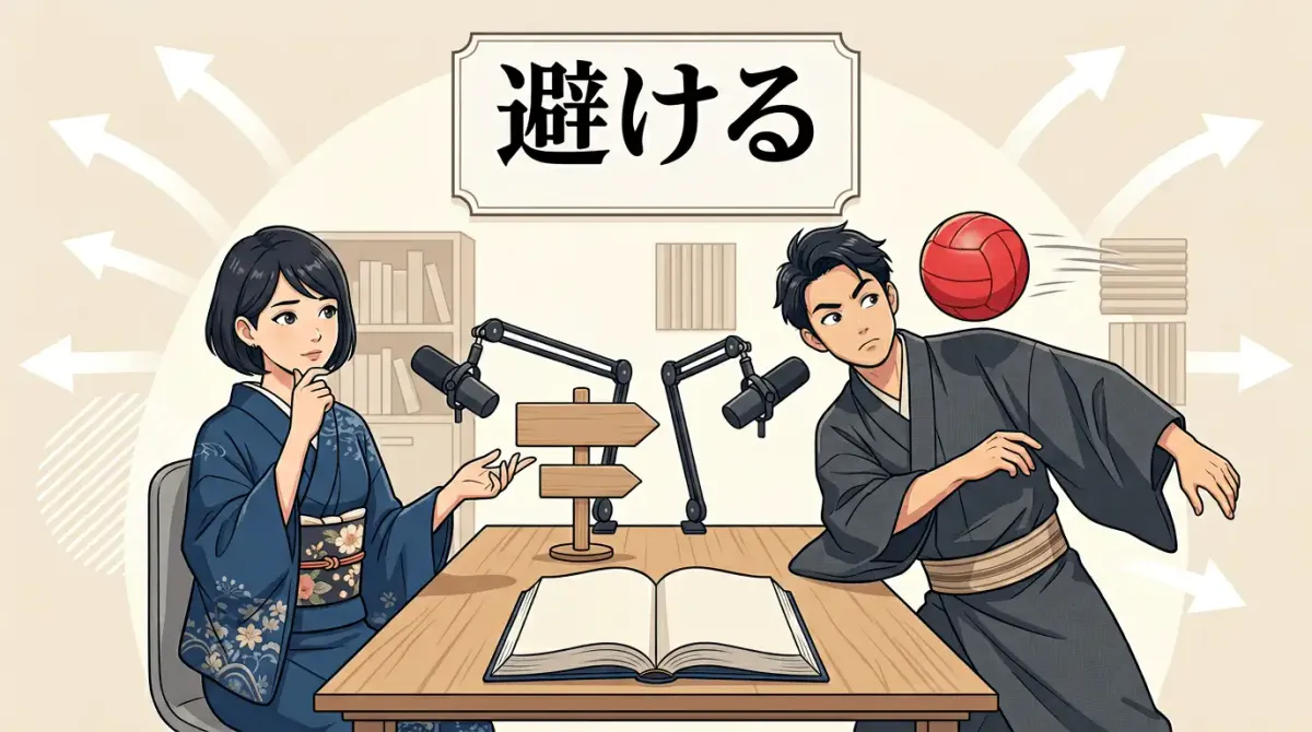 「避ける」さける vs よける — 한자가 같은데 읽는 법에 따라 뉘앙스가 달라집니다