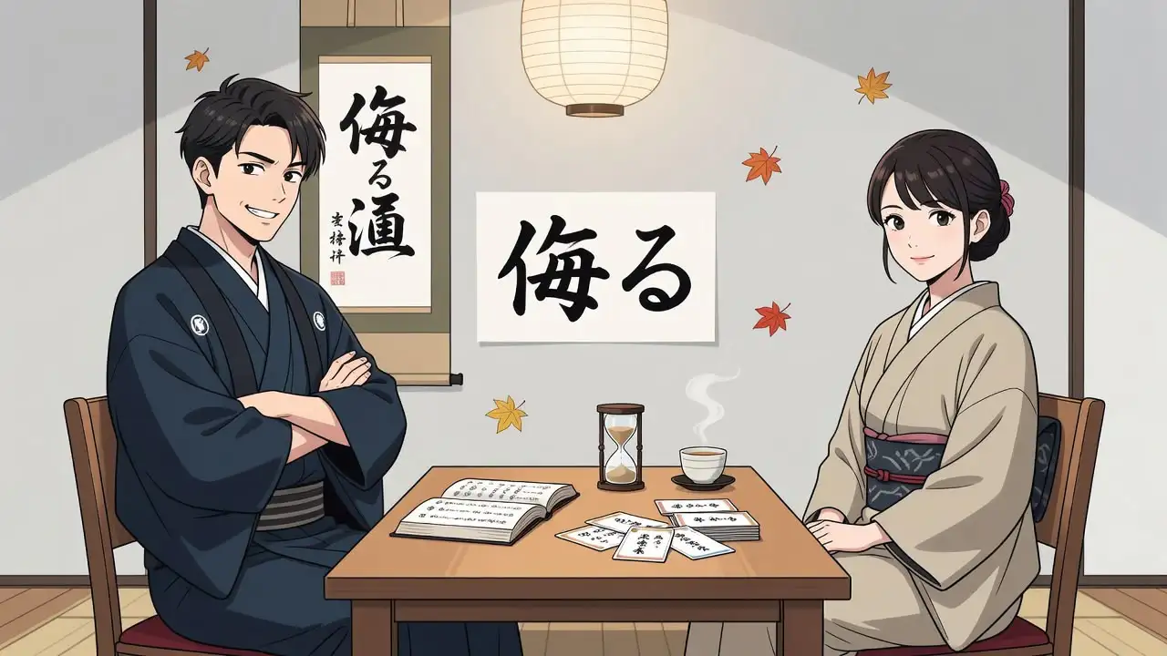 「見くびる」  「見くだす」  「さげすむ」  「侮る」  「見さげる」— 5개 경멸 표현, 어떻게 다를까요?
