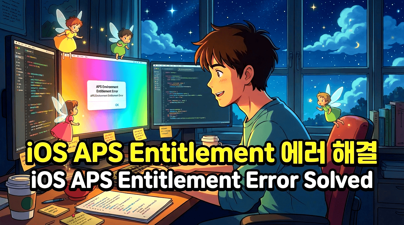 Flutter iOS 빌드 오류: aps-environment 인타이틀먼트 누락 해결 가이드