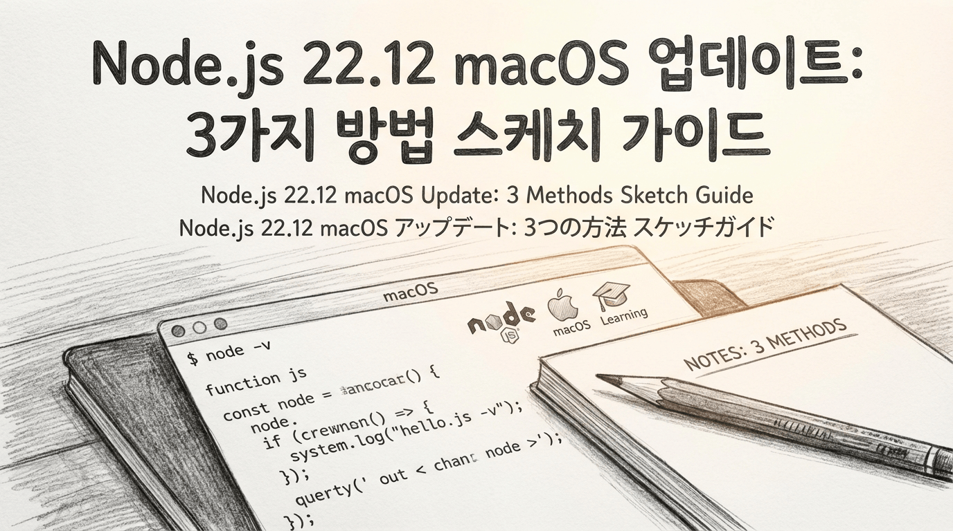 macOS에서 Node.js 22.12로 업데이트하는 3가지 방법 (가이드)