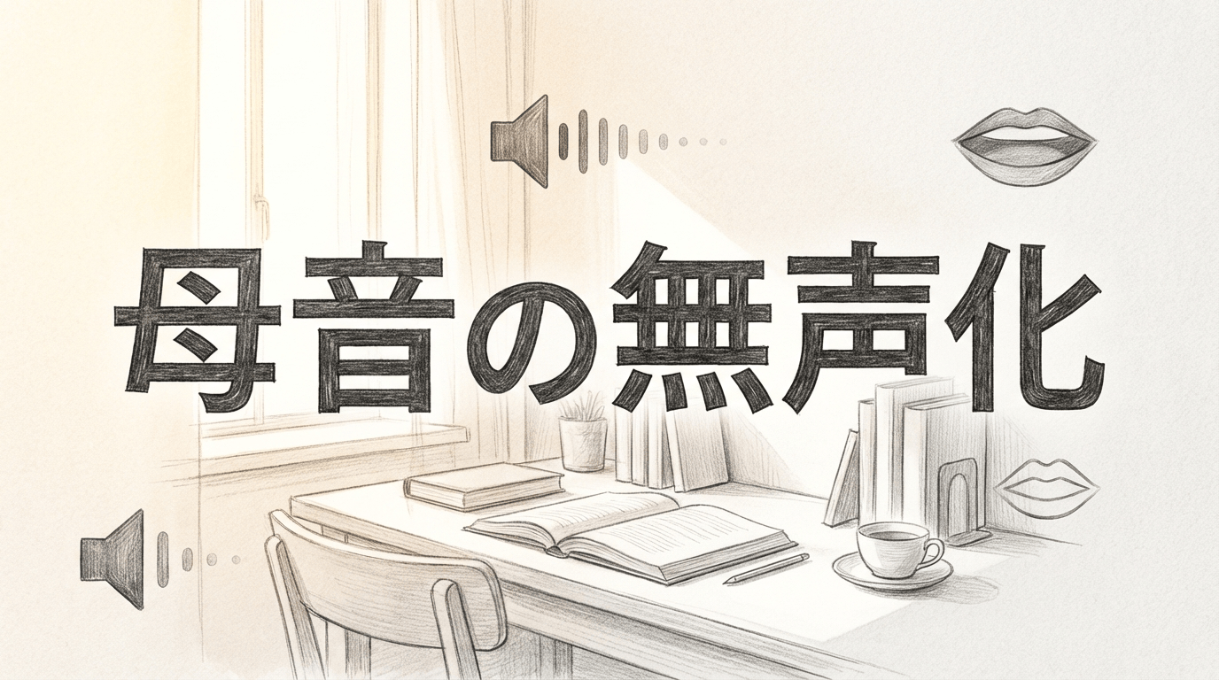 일본어 발음 레벨업: 모음 무성화(Devoicing) 규칙 (学生)