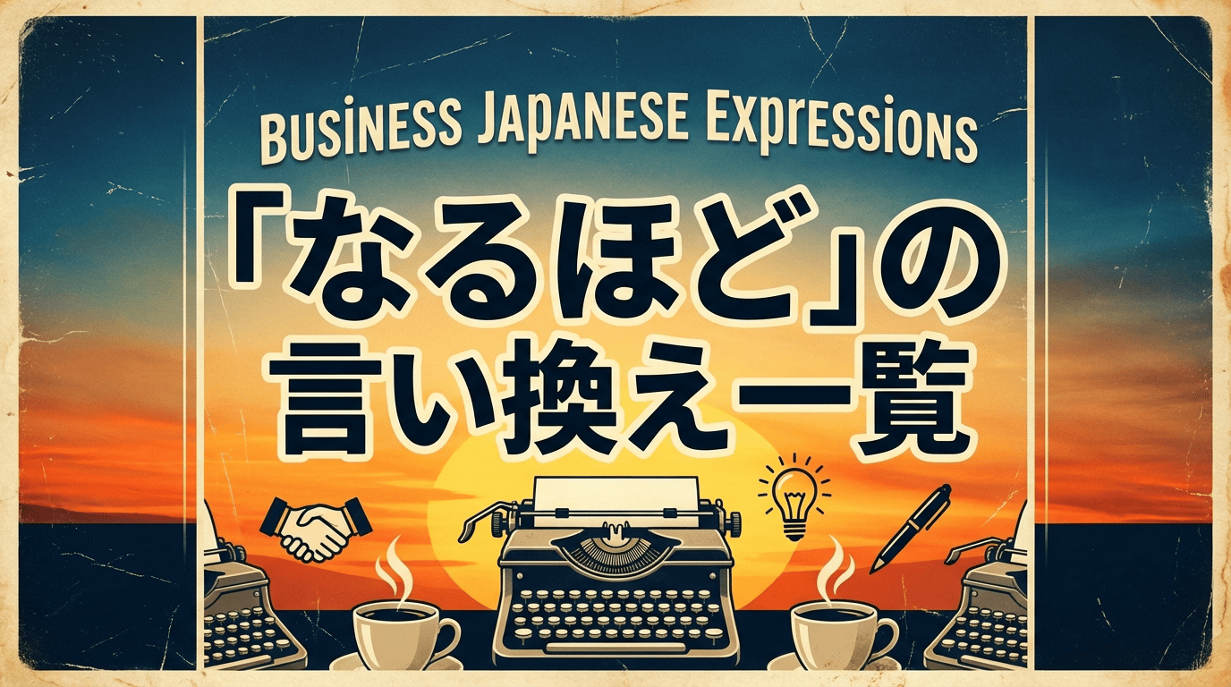 'なるほど'는 실례? 비즈니스 일본어 상황별 완벽 대체 표현 정리