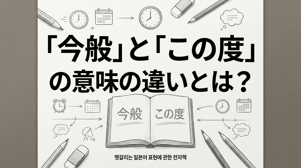 일본어 이메일 실수 줄이기: 예문으로 배우는 '今般' vs 'この度' 구분 가이드