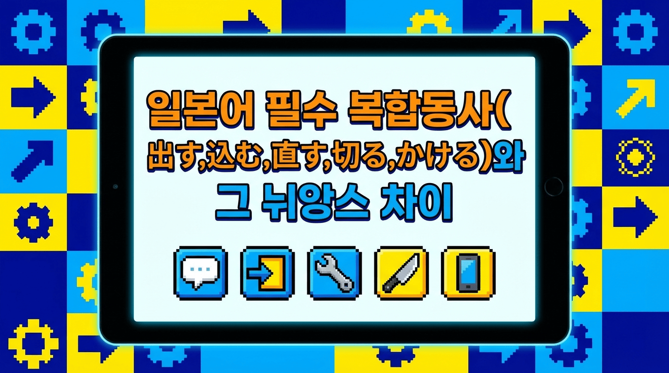 회화가 유창해지는 복합동사 BEST 5(出す,込む,直す,切る,かける)