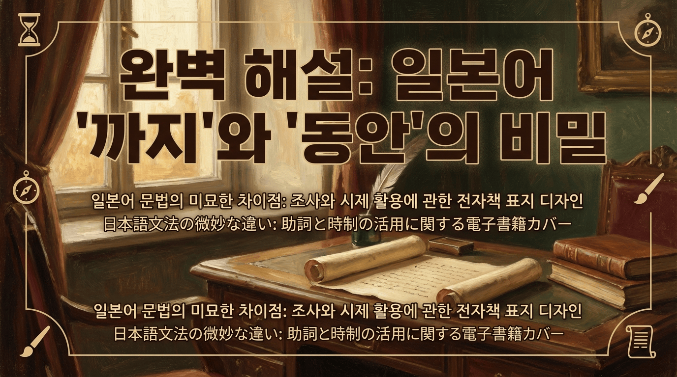 일본어 필수 문법: ‘~まで vs ~までに’, ‘~間 vs ~間に’ 완벽 정리