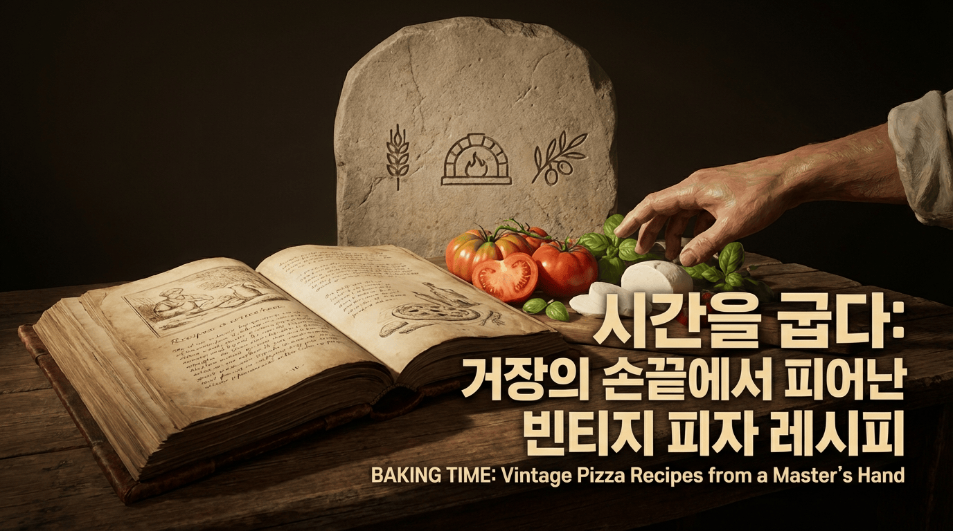 구글 Veo 프롬프트 가이드: 빈티지 피자 요리책 디오라마 영상 만들기