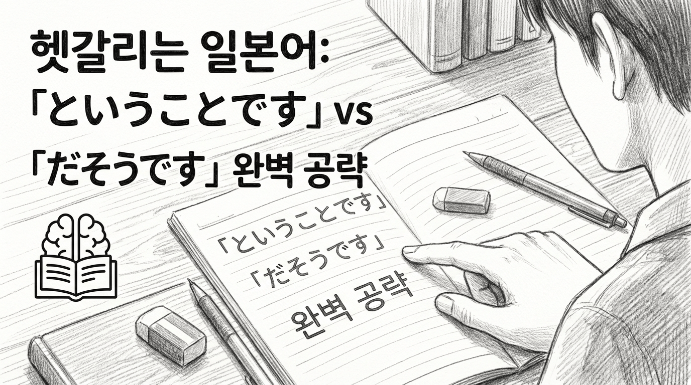 "한다고 합니다"의 두 얼굴: 결론의 'ということです'와 전달의 'だそうです'