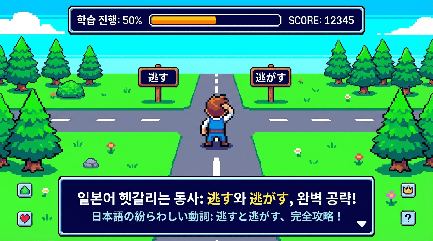 헷갈리는 일본어: '기회'를 놓치는 逃す vs '물고기'를 놓아주는 逃がす