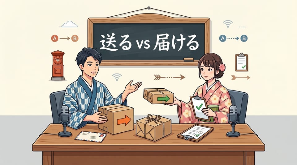 送る vs 届ける 차이: 일본어 '보내다' 뉘앙스 완벽 정복