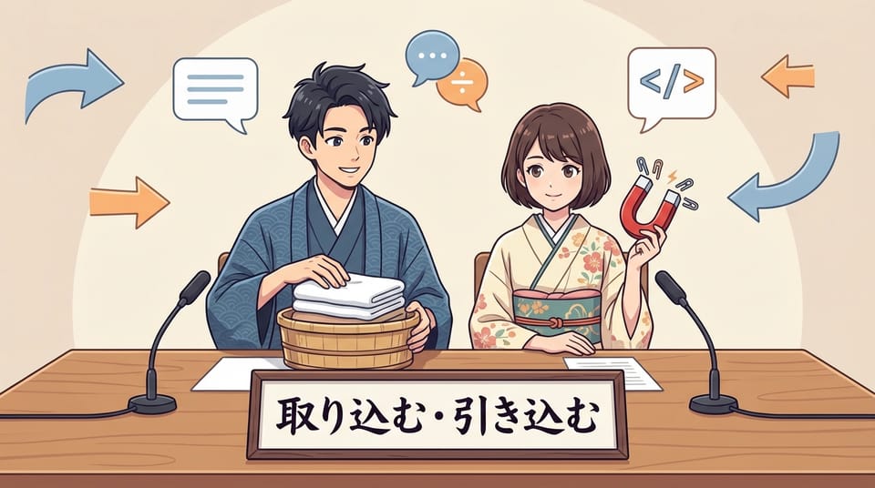 「取り込む」와 「引き込む」의 미묘한 차이 완벽 가이드 (예문 포함)