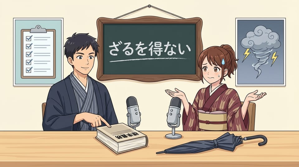 「なければならない」 vs 「ざるを得ない」 뉘앙스 차이 완벽 분석