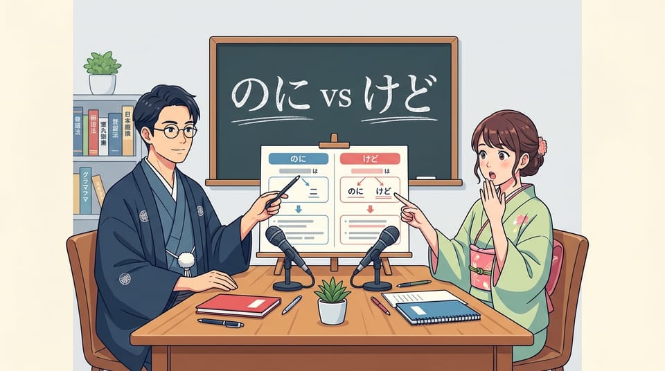 일본어 「のに」와 「けれど」 핵심 뉘앙스 차이 완벽 가이드