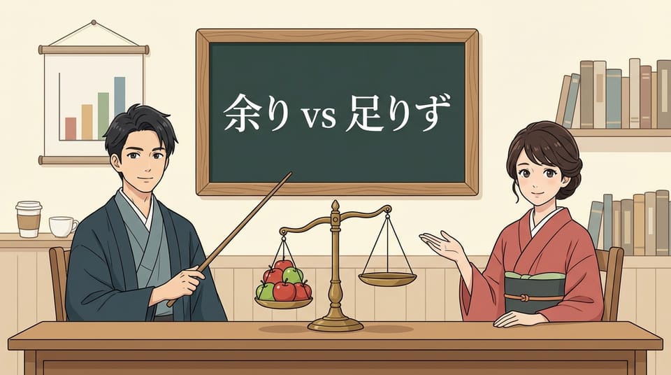 余り vs 足らず vs 足りず: 일본어 뉘앙스 차이 완벽 구분법 (JLPT 필수)