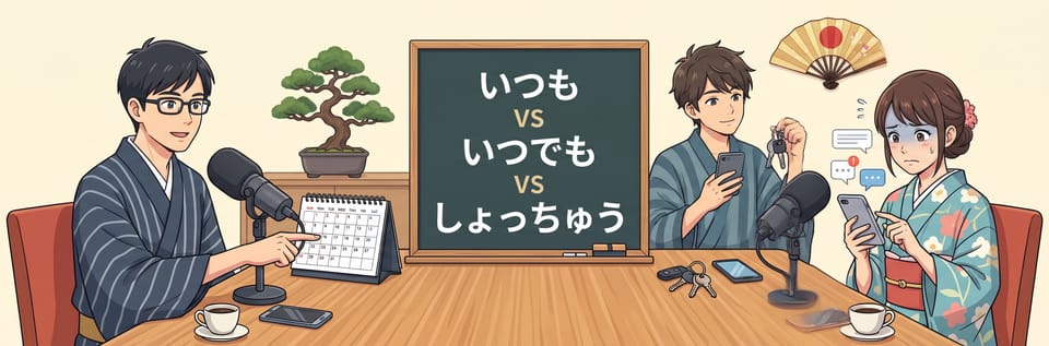 일본어 부사 いつも, いつでも, しょっちゅう 차이 완벽 정리
