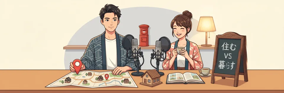住む vs 暮らす 완전 정복 — 한국인이 가장 많이 틀리는 일본어 '살다' 두 단어