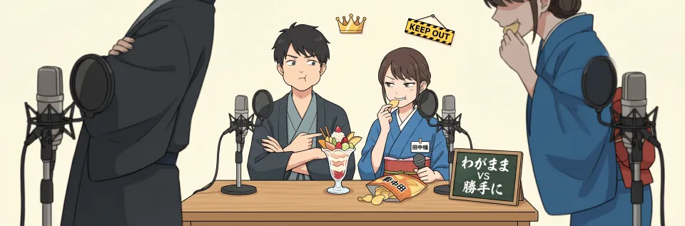 わがまま vs 勝手に — 뉘앙스 심층 분석