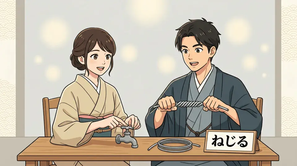 「ひねる」  vs  「ねじる」어떻게 다를까요? 일본어 뉘앙스 완전 정리