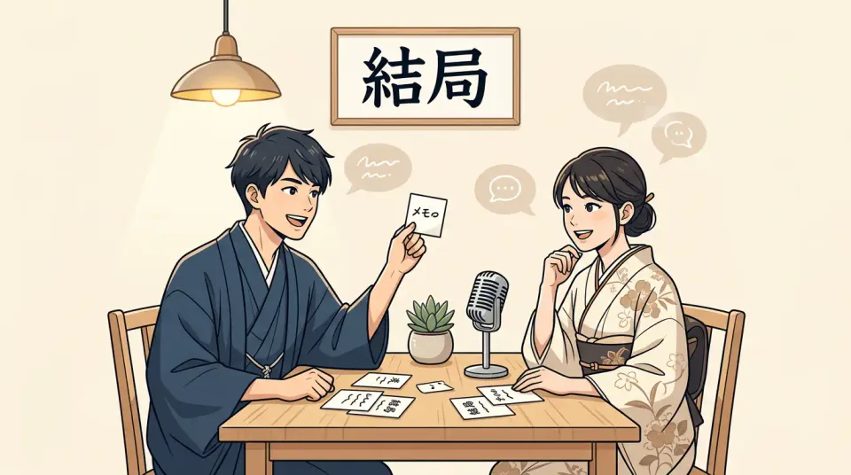 「いずれにせよ」 , 「結局」 , 「どうせ」 , 「本来」 , 「もともと」 차이 — 뉘앙스 완전 정리