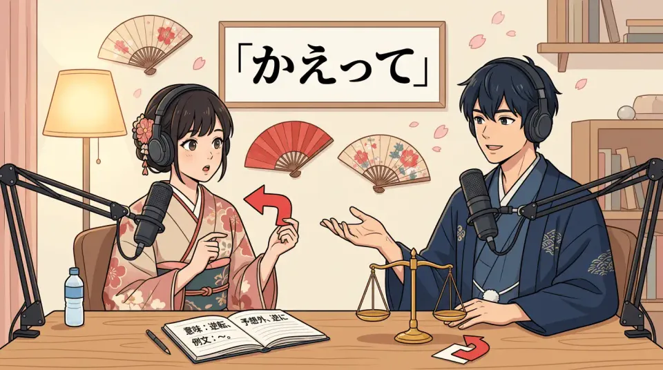 「かえって」  vs  「むしろ」 차이와 사용 구분 — 한국인이 헷갈리는 일본어 부사 완전 정리