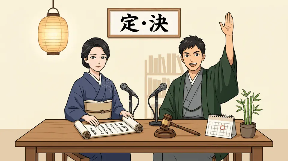「定める」  vs  「決める」차이 완전 정리 — 헷갈리는 일본어 동사 사용법