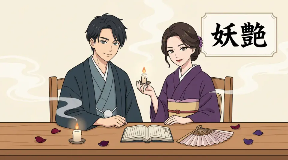 「妖艶」  vs  「蠱惑」・「あでやか」・「華やか」 차이 일본어 뉘앙스 완전 정리