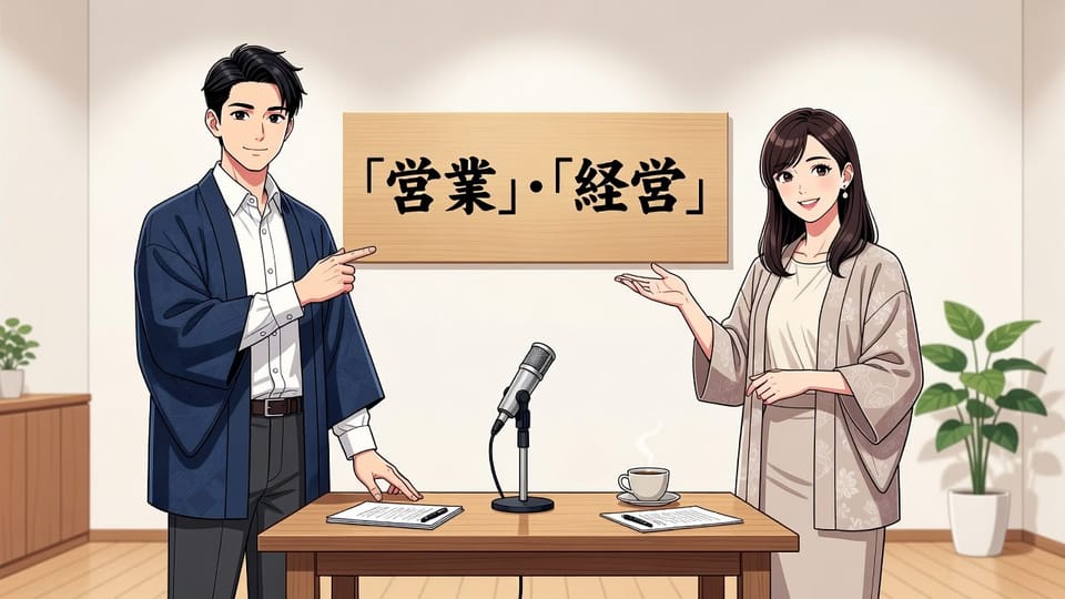 「営業」・「経営」 차이 정리 — 대외 활동과 조직 운영, 어디서 갈릴까