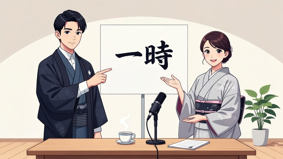 「一時（いちじ）」  와   「一時（ひととき）」— 같은 한자인데 왜 느낌이 다를까요?
