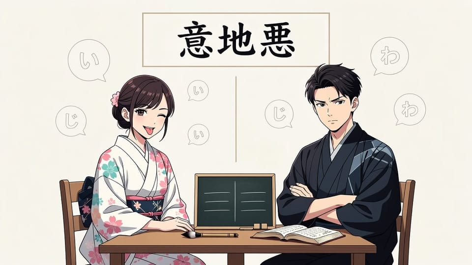 「いじわる」  vs  「いじめる」차이와 사용 구분 — 뉘앙스를 예문으로 완전 정리