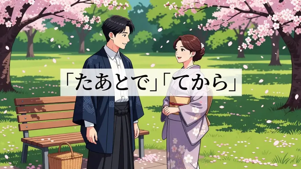 「~たあとで」  「~てから」 차이 정리 — 어원부터 예문까지 한 번에