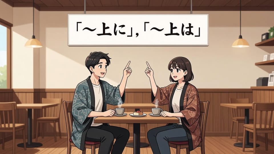 「〜上に」  와  「〜上は」, 바꿔 쓰면 뜻이 완전히 달라지는 이유