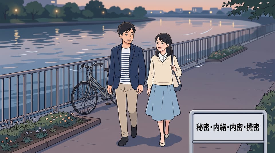 JLPT 필수 유의어: 秘密·内緒·内密·機密 뉘앙스 차이 완벽 정리 (감추는 정도별 비교)
