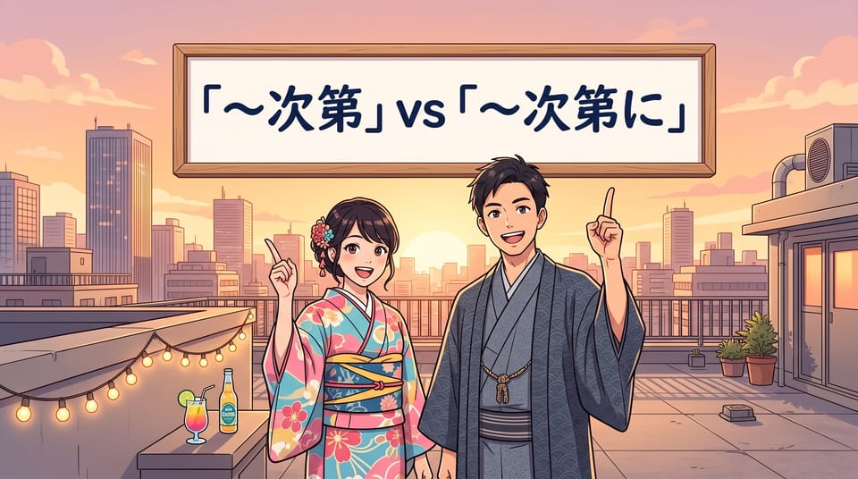 「~次第」 vs 「~次第に」 차이, 표기는 같은데 뜻이 완전히 다른 이유