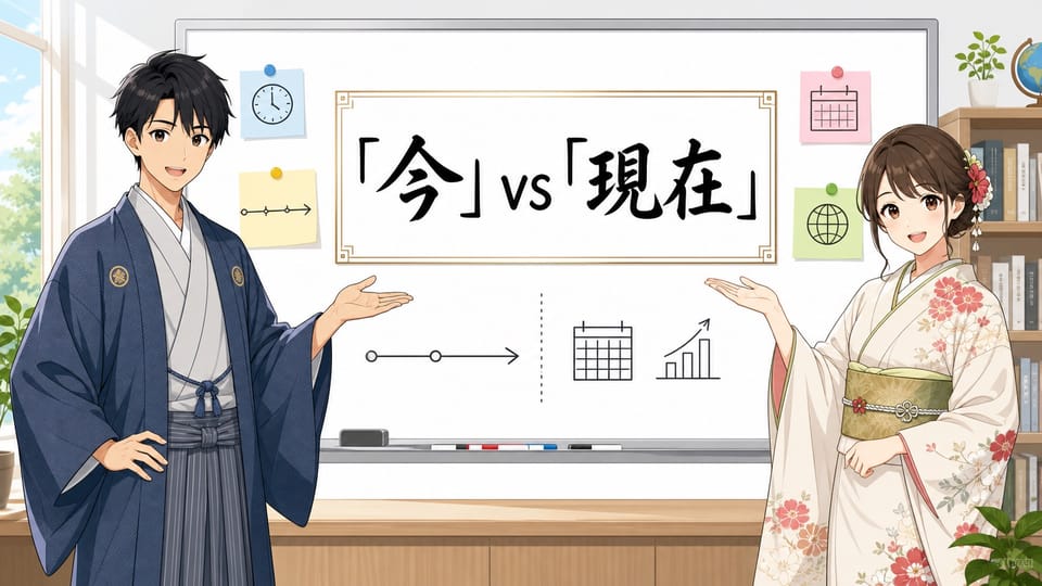 「今」 vs 「現在」 차이 — 뜻은 같은데 바꿔 쓸 수 없는 자리가 있어요